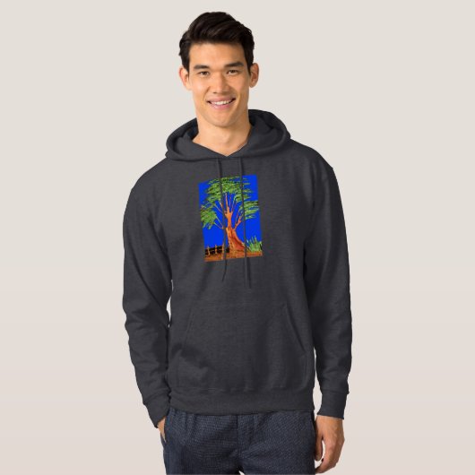 Deep Forest Hakuna Matata Kinderen Hanes Hoodie (Voorkant volledig)