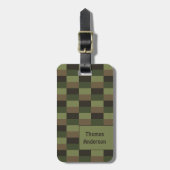 Deep Forest kleurencombinatie aan beide zijden Bagagelabel (Voorkant verticaal)