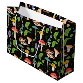Deep Forest Magic: Colorful Mushrooms Pattern Groot Cadeauzakje