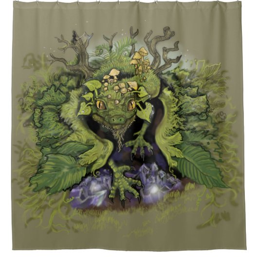 Deep Forest Magic Douchegordijn (Voorkant)