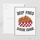 Deep Fried Cheese Curds Minnesota Wisconsin Food Briefkaart (Voorkant / Achterkant)