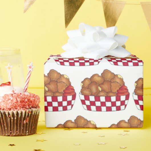 Deep Fried Cheese Curds Minnesota Wisconsin Food Cadeaupapier (Verjaardagsfeest)