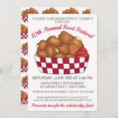 Deep Fried Cheese Curds Minnesota Wisconsin Food Kaart (Voorkant / Achterkant)