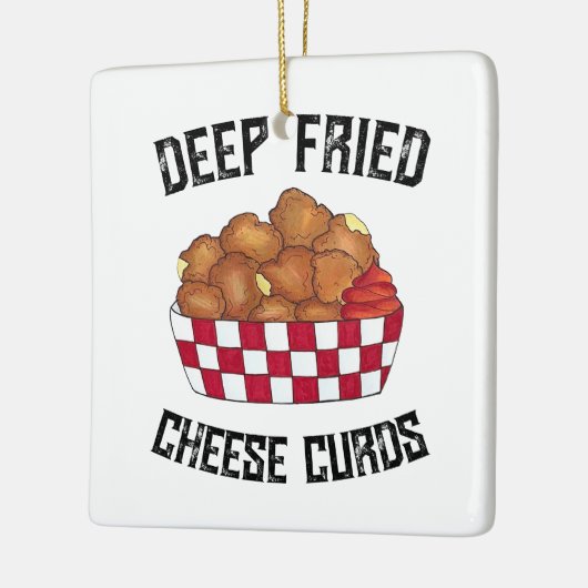 Deep Fried Cheese Curds Minnesota Wisconsin Food Keramisch Ornament (Links)