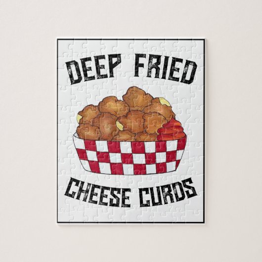 Deep Fried Cheese Curds Minnesota Wisconsin Food Legpuzzel (Verticaal)