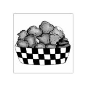 Deep Fried Cheese Curds Minnesota Wisconsin Food Rubberstempel (Afrduk)