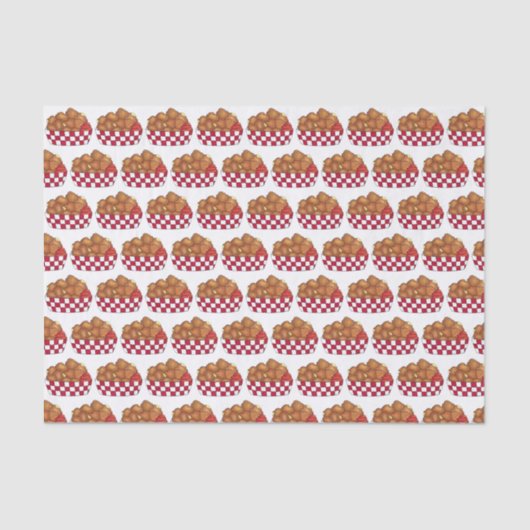 Deep Fried Cheese Curds Minnesota Wisconsin Food Tissuepapier (Voorkant)