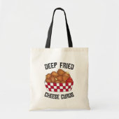 Deep Fried Cheese Curds Minnesota Wisconsin Food Tote Bag (Voorkant)