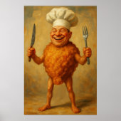 “Deep Fried Dreams” –  A Humorous Portrait Poster (Voorkant)