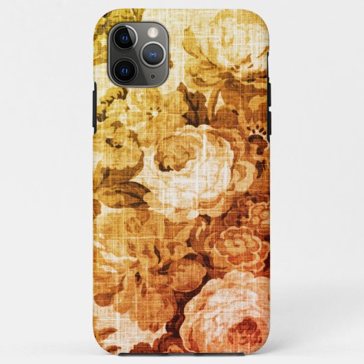Deep Gold Floral Toile Case-Mate iPhone Case (Achterkant)