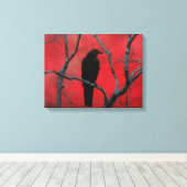 Deep Gothic Red Canvas Afdruk (Insitu (Houten vloer))