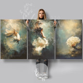 Deep Grace Ethereal Teal Gold Underwater Trio Inpakpapier Vel