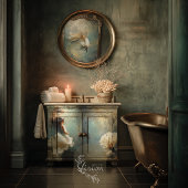 Deep Grace Ethereal Woman Teal Cream Gown Tissuepapier