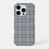 Deep Gray-Blue and Soft Gray Plaid iPhone Hoesje (Achterkant)