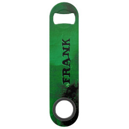 DEEP GREEN BRUSHED GOLD FOIL afbeelding AANPASSEN Speed Flessenopener