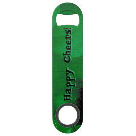 DEEP GREEN BRUSHED GOLD FOIL afbeelding AANPASSEN Speed Flessenopener