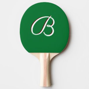 Deep Green Custom Monogram  Tafeltennisbatje