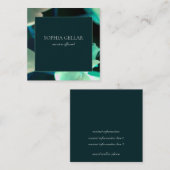 Deep Green Floral Visitekaartje (Voorkant / Achterkant)