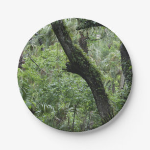 Deep Green Forest Papieren Bordje