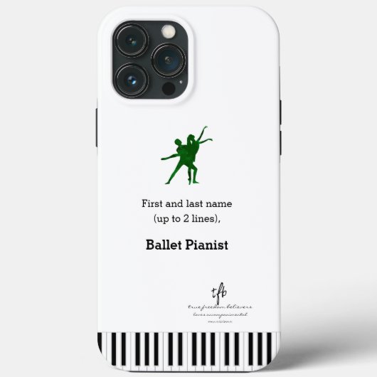 Deep Green I PDD Ballet Pianist Case-Mate iPhone Case (Achterkant)