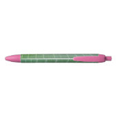 Deep Green Leaf Design Zwarte Inkt Pen (Achterkant)