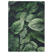 Deep Green Oerwoud Leaf Foliage Klembord (Achterkant)