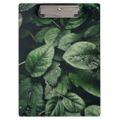 Deep Green Oerwoud Leaf Foliage Klembord (Voorkant)