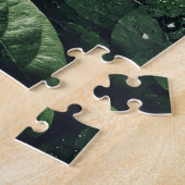 Deep Green Oerwoud Leaf Foliage Legpuzzel (Zijkant)