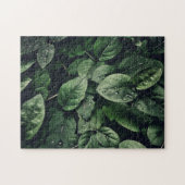 Deep Green Oerwoud Leaf Foliage Legpuzzel (Horizontaal)