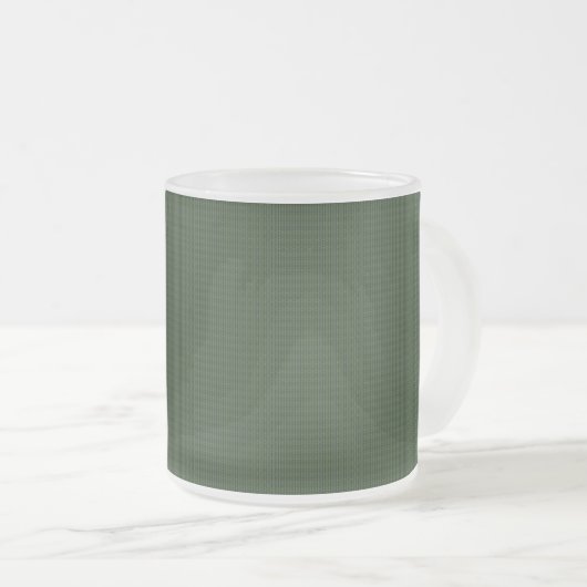 Deep Green Patterned Coffee Mok (Voorkant rechts)