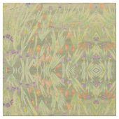 Deep Green Rusty Oranje en Paars Stof (Close Up)