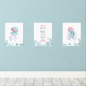 Deep Green Turquoise Love  Muurkunst Sets (Houten vloer)