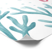 Deep Green Turquoise Love Poster (Hoek)