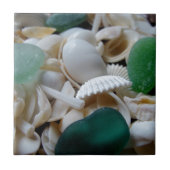 Deep Green Zee Glass Tegeltje (Voorkant)