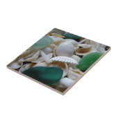 Deep Green Zee Glass Tegeltje (Zijkant)