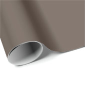 Deep Grey Brown Plain Color Gift Cadeaupapier (Rol Hoek)