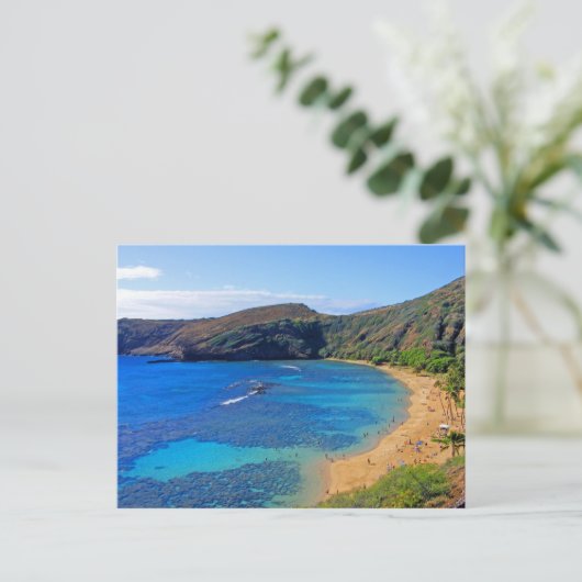 Deep Hanauma Bay 3, Honolulu, Oahu, Hawaii Inland Briefkaart (Staand voorkant)