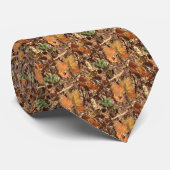 Deep Herfst Camouflage Decor Stropdas (Opgerold)