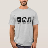 Deep House Music T-shirt (Voorkant)