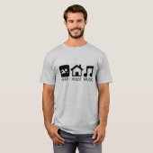 Deep House Music T-shirt (Voorkant volledig)