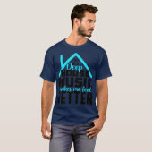 Deep House Muziek - EDM Dance Muziek T-shirt (Voorkant volledig)