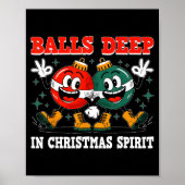 Deep In Christmas Srit Christmas Humorous Festive Poster (Voorkant)