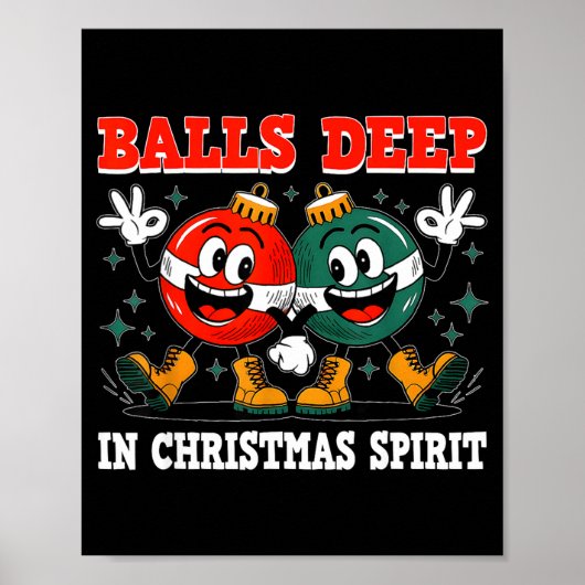 Deep In Christmas Srit Christmas Humorous Festive  Poster (Voorkant)
