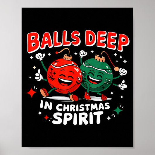 Deep In Christmas Srit Christmas Humorous Festive  Poster (Voorkant)