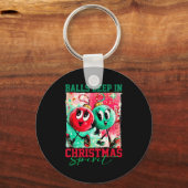 Deep In Christmas Srit Christmas Humorous Festive  Sleutelhanger (Voorkant)