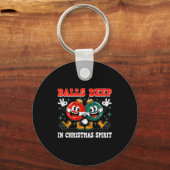 Deep In Christmas Srit Christmas Humorous Festive Sleutelhanger (Voorkant)