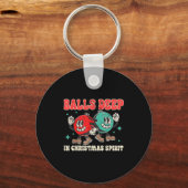 Deep In Christmas Srit Christmas Humorous Festive Sleutelhanger (Voorkant)