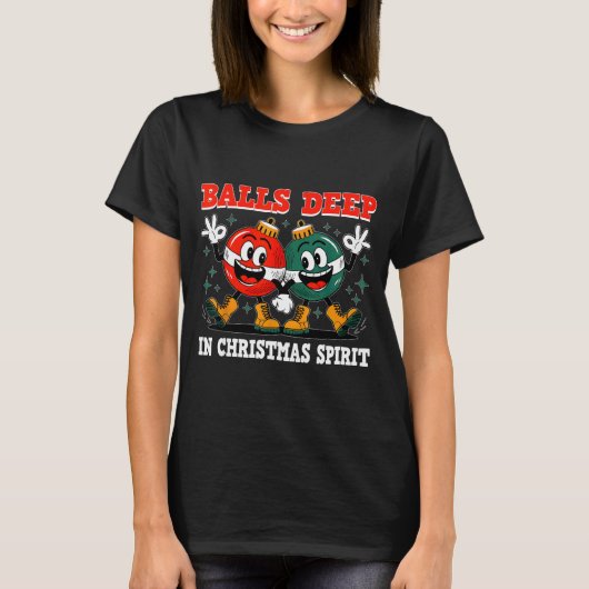 Deep In Christmas Srit Christmas Humorous Festive  T-shirt (Voorkant)