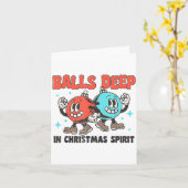 Deep In Christmas Srit Funny Christmas Saying  Kaart (Gele Bloem)