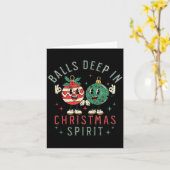 Deep In Christmas Srit Funny Christmas Saying  Kaart (Gele Bloem)